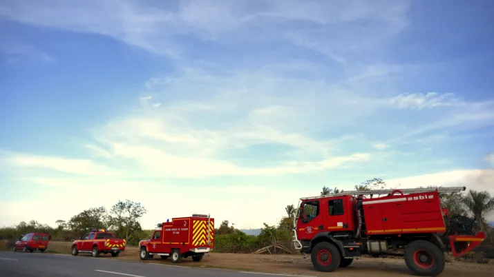 Service départemental d'incendie et de secours, SDIS, Guyane, camions, sécurité civile