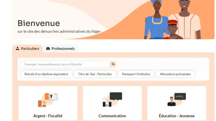 Les services publics du Niger ont leur portail web
