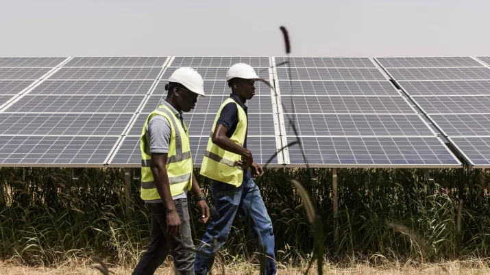 centrale solaire énergie renouvelable photovoltaïque AFD Afrique Burkina