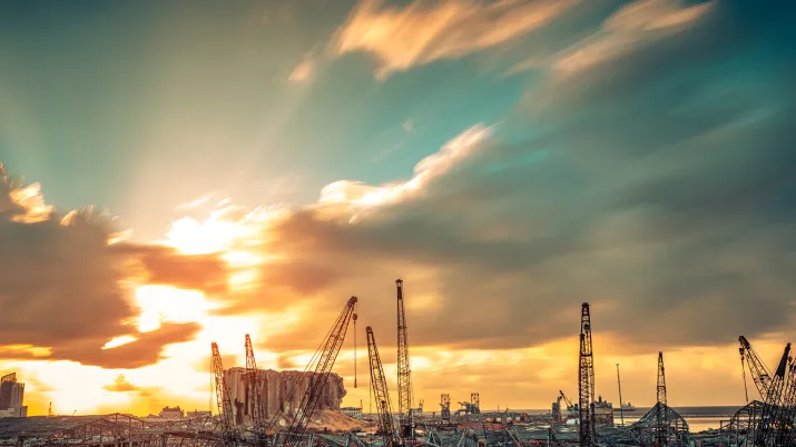 Liban, port de Beyrouth