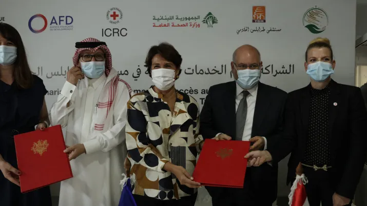 Fonds franco-saoudien de soutien à la population du Liban : convention de financement entre le Comité international de la Croix-Rouge et l’AFD