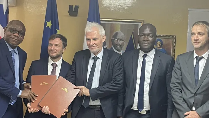 Cérémonie de signature ministère des Finances et de la Planification au développement et l'AFD