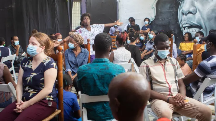 Rassemblement cultuel en Haiti