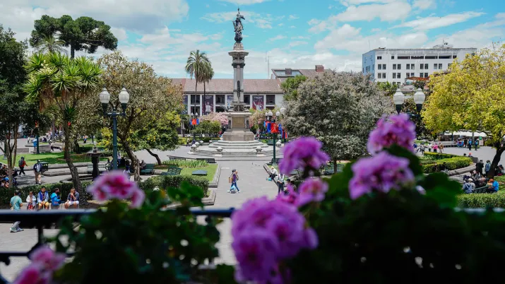 Ville de Quito, en Equateur