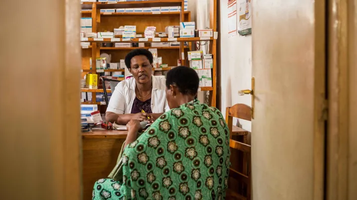 Une pharmacie au Burundi. 