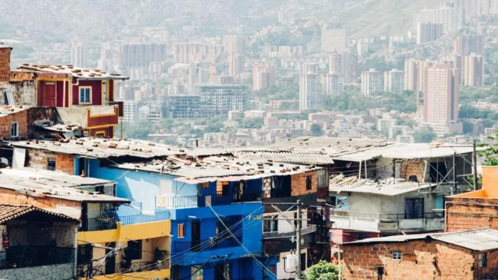 Vue sur une ville sud-africaine.