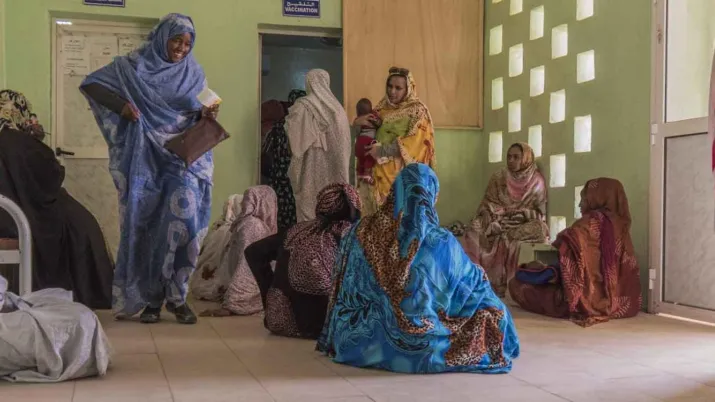 Mauritanie : la salle d'attente d'un centre de santé