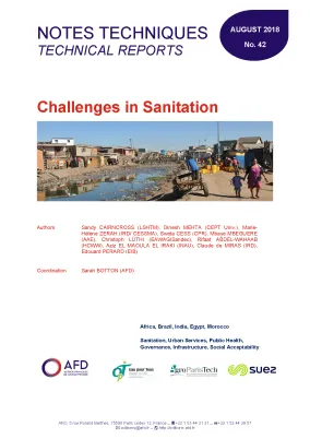 publication on challenges in sanitation from AFD