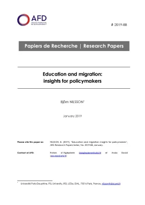 Education and migration-Nilsson_couv