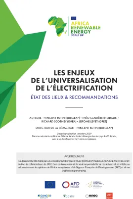 Les enjeux de l'universalisation de l'électrification