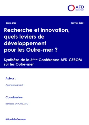 Couverture_Série grise_Recherche et innovation_Synthèse 6ème conf AFD CEROM