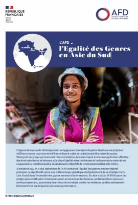 afd egalite des genres asie du sud cover