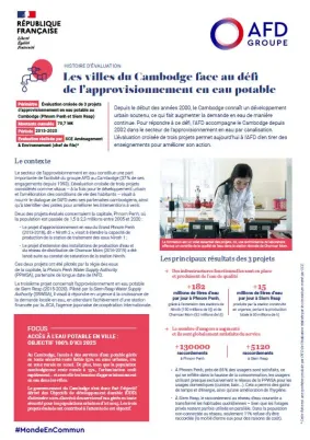 histoire evaluation cambodge eau potable