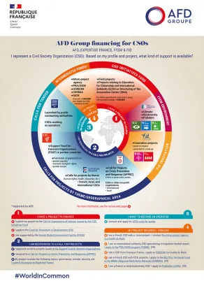 Infography - AFD financing for civil society organizations 
