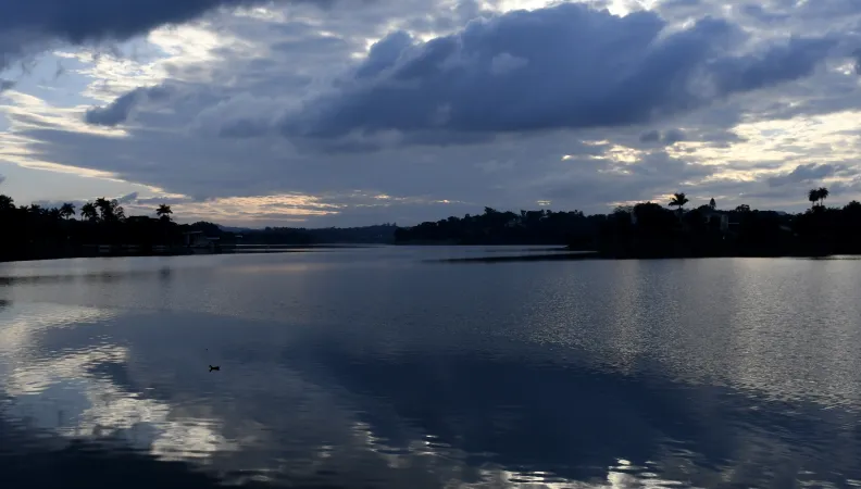 lac, paysage, Brésil