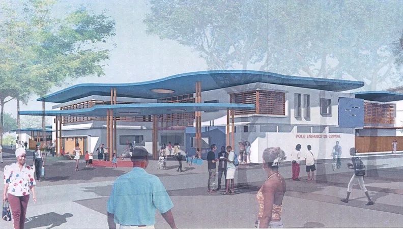 pôle enfance Copaya, commune de Matoury, Guyane française, infrastructures