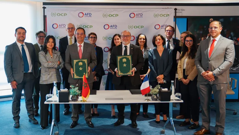 Signature du partenariat entre l'AFD et OCP à Rabat 