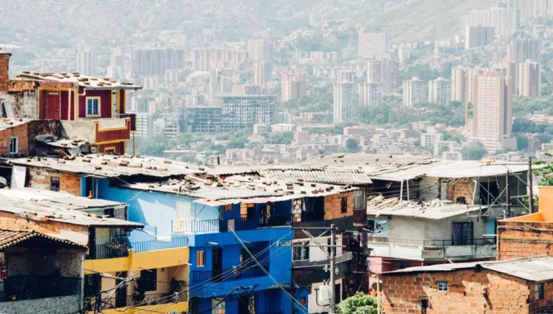 Vue sur une ville sud-africaine.