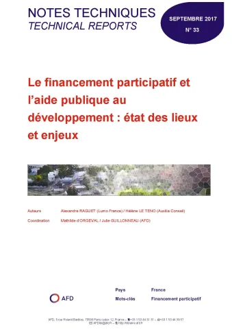 Le financement participatif et l'aide publique au développement 