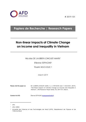 Non-linear Impacts of Climate Change on Income and Inequality_couv