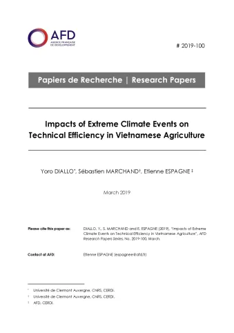 Impacts of Climate Events in Vietnamese Agriculture_couv