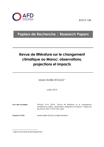 Changement climatique au Maroc_couv