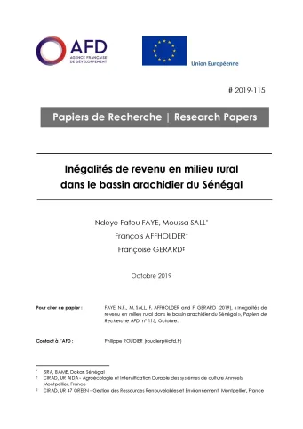 Inégalités de revenu en milieu rural au Sénégal_couv