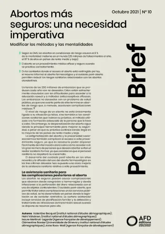 Policy Brief N°10 VE