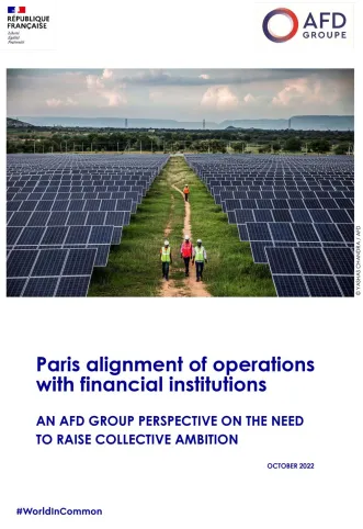 Paris Alignment of Operations with Financial Institutions - An AFD Group Perspective on the Need to Raise Collective Ambition