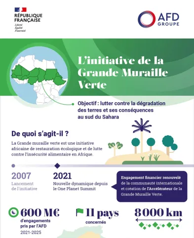 Infographie - L'initiative de la Grande muraille verte