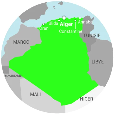 Carte Algérie