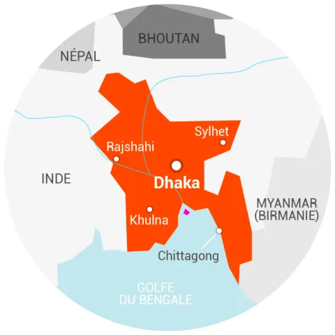 Carte Bangladesh