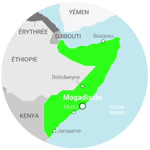 Carte Somalie