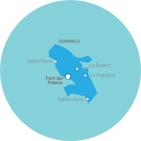 map Martinique