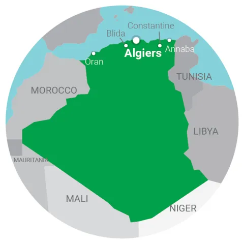 map Algeria
