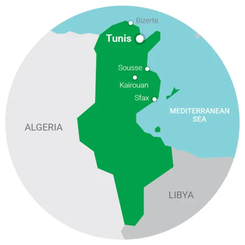 map Tunisia