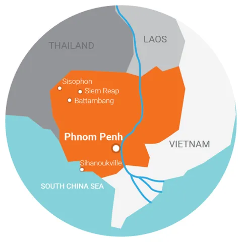 map Cambodia