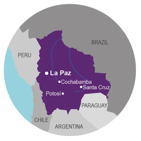 map Bolivia