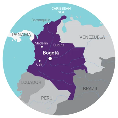 map Colombia